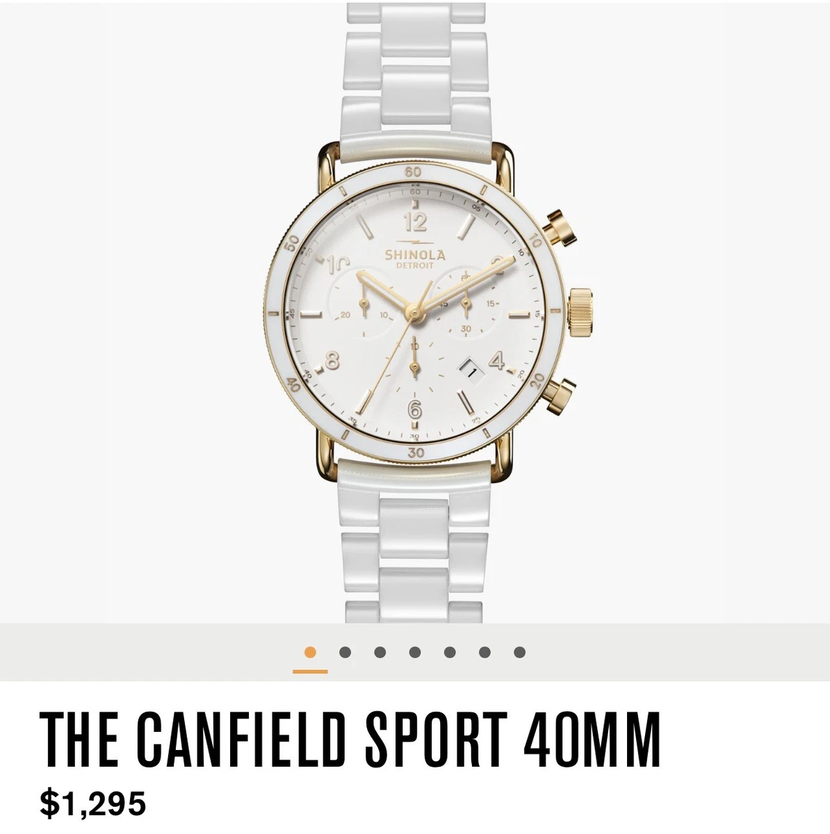 Shinola The Canfield Sport 40mm - White