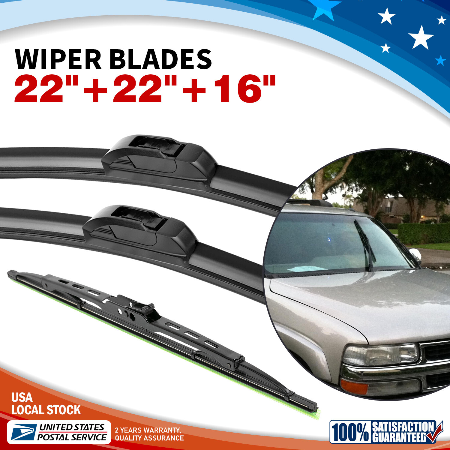 3-Piece Direct Connect OEM Wiper Blades Kit - 22