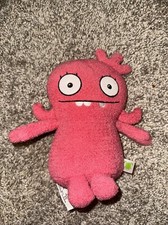 Pink Cuddly Ugly Doll 9" Moxy Plush Beanbag Weighted Terry Cloth Hasbro Toy
