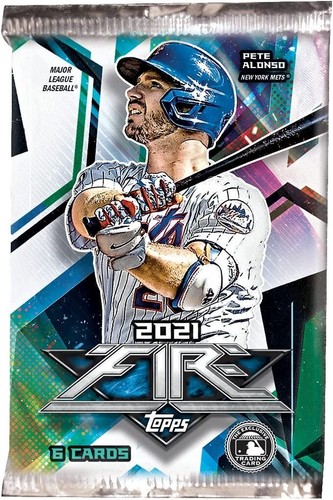 Topps Fire MLB Baseball Cards 2021 Factory Sealed Blaster Box - Picture 2 of 3
