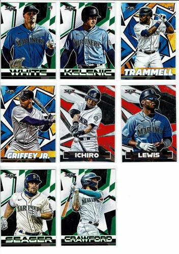 2021 Topps Fire Baseball Seattle Mariners Team Set (8) Base Cards +++ - Picture 2 of 2