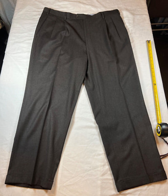 Enzo Mantovani Mens 39x29 Zigone Italy Wool Cashmere Dress Pants Preppy Pleated