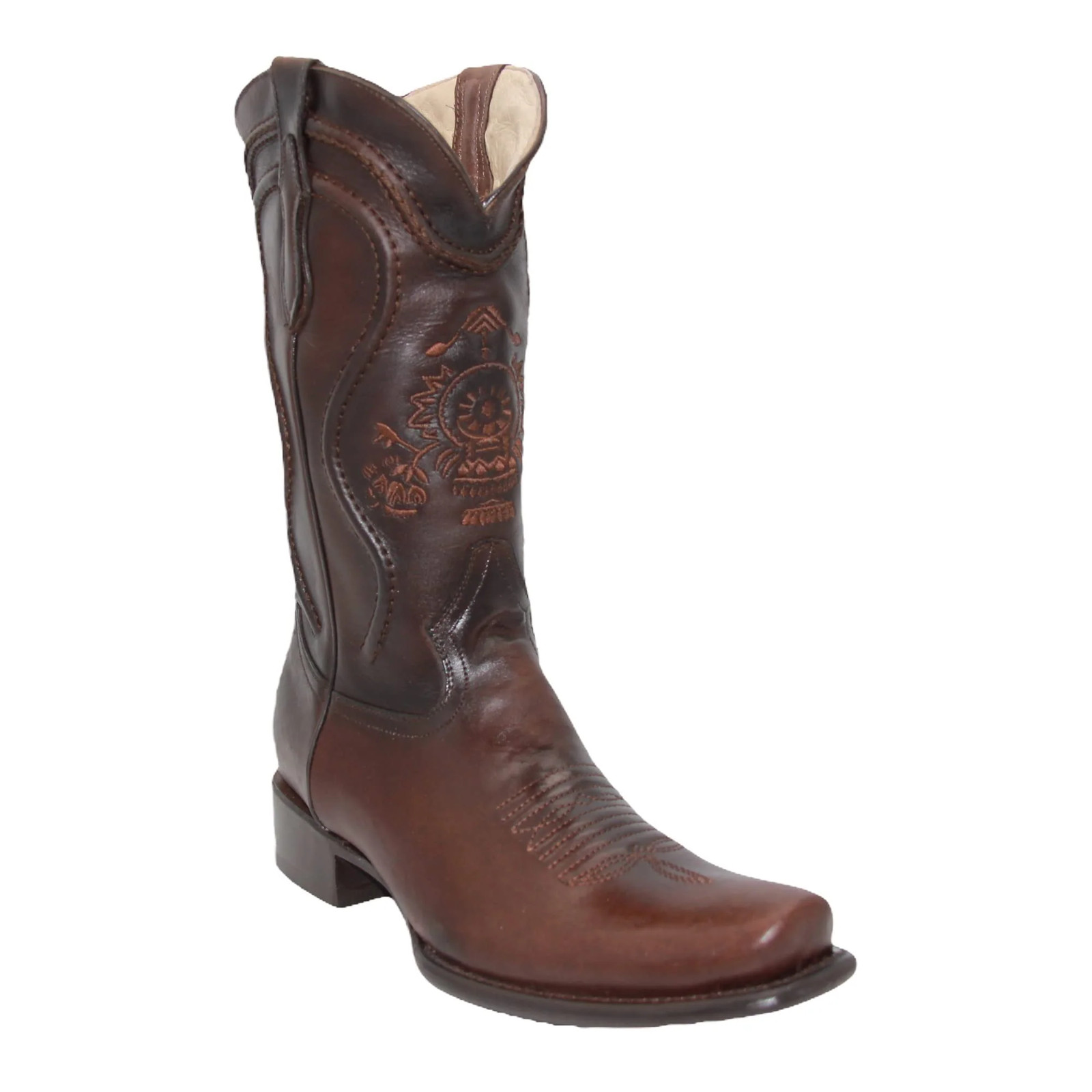 The Western Shops Men's Genuine Leather Dress Cowboy Boot Mid-Calf