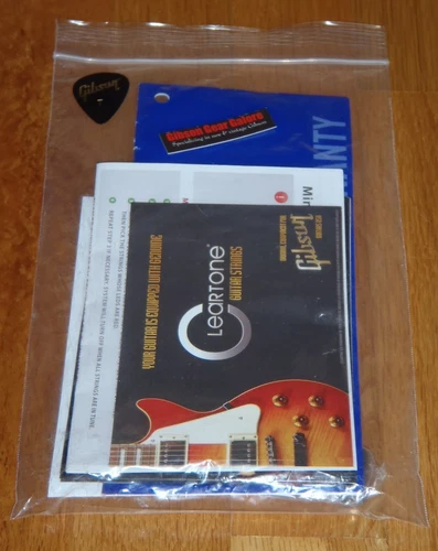 Gibson Les Paul Guitar Case Candy Basic Manual Warranty Wrench Parts Min-ETune T