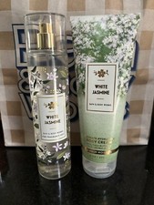 Bath  Body Works WHITE JASMINE Fragrance Mist and Body Cream