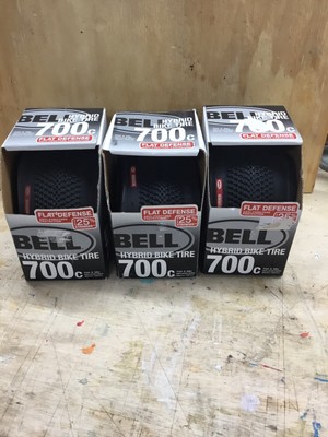 WOW  Lot Of Three (3) Bell 700c Hybrid Bike Tire 700c X 38c FREE SHIPPING 