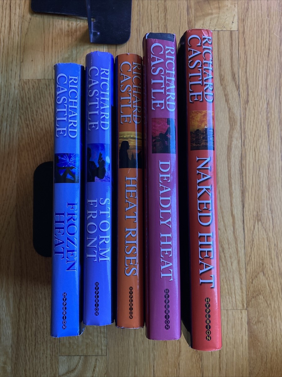Lot of 5 RICHARD CASTLE HARDCOVER BOOKS Nikki Heat Derrick Storm