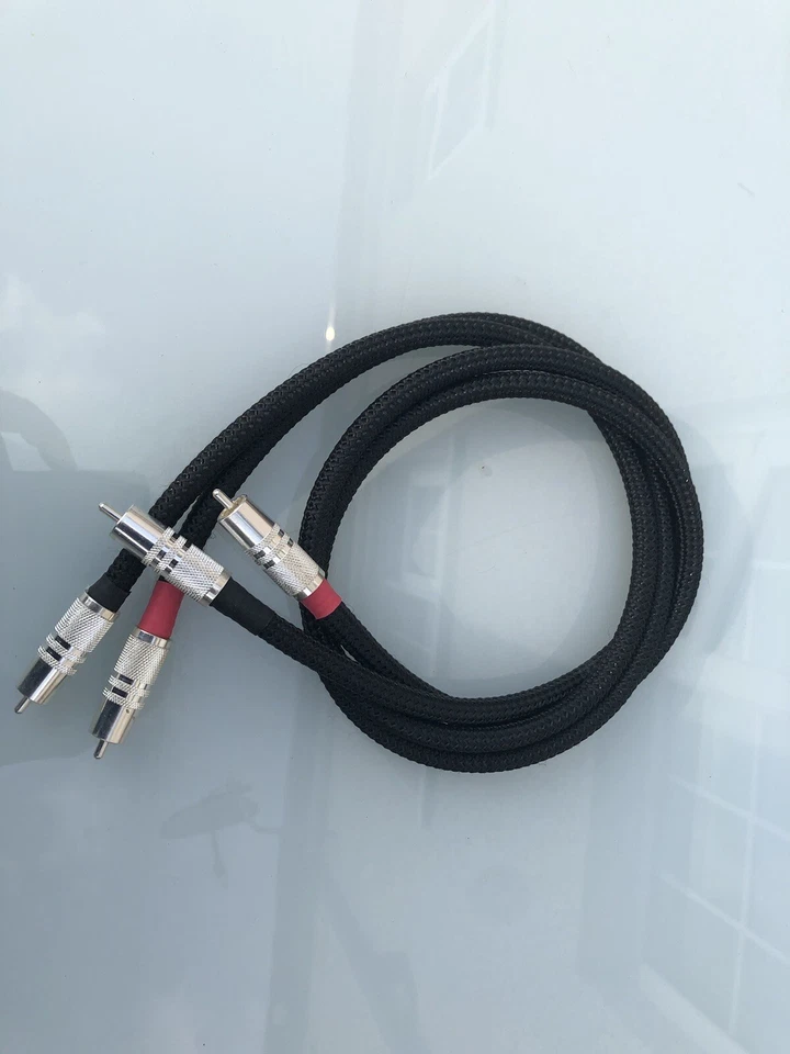 1M Stereo 5N OFC copper interconnect audio cables - Image 4 of 4