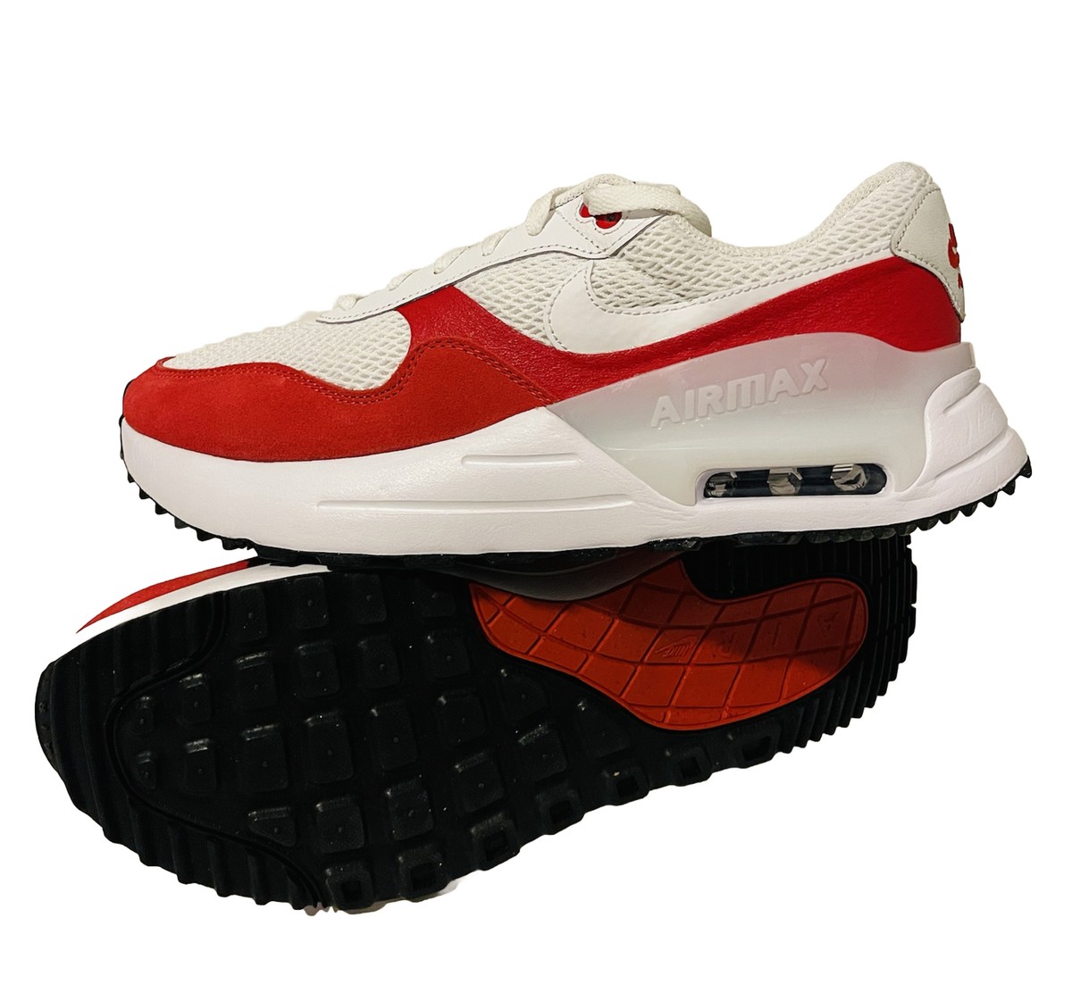 Size 11 - Nike Air Max SYSTM Low White University Red | eBay Size 11 - Nike Air Max SYSTM Low White University Red | eBay