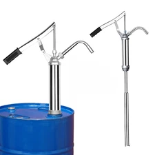 Lever Metall Action Barrel Pump, Fits 15 to 55 Gallon  Transferring Oil, Fluid