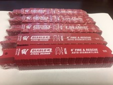 100 PACK Diablo DS0614WBF Diablo 6" 14 TPI Fire Rescue Reciprocating Saw Blade