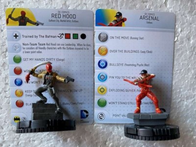 DC HeroClix - Teen Titans #outlaws 2 Figuren Set Red Hood Arsenal