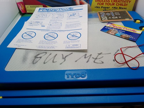 Tyco Magna Doodle 1996 isued draw and erase like magic w box and learning card - Picture 7 of 7