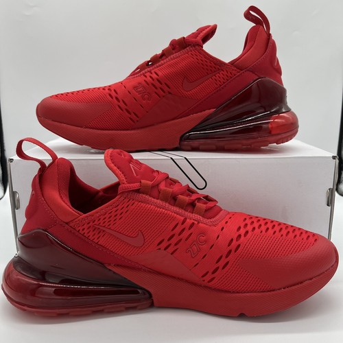 Nike Air Max 270 Shoes Triple University Red CV7544-600 Men's Multi Size NEW | eBay