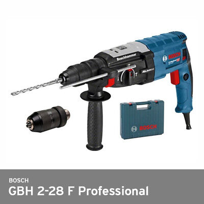 Bosch Gbh 2 28 F Pro Hammer Drill 880w Sds Plus Keyless W Hard