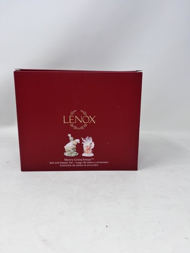Lenox MERRY GRINCHMAS Salt & Pepper Set New In Box - Picture 6 of 10