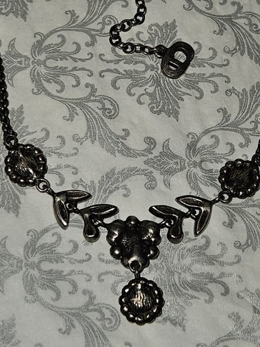 Authentic Vintage Christian Dior Crystals Necklace Antique Victorian style MINT - Picture 11 of 11