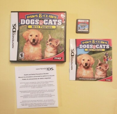 Genuine Nintendo DS: Paws & Claws: Dogs & Cats Best Friends (2007) Complete