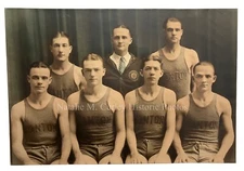 1930s STRIKING Canton IL Sports Team Group Photo