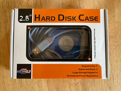 2.5  Hard Disk Case USB 2.0 For Windows 98/ME/2000/XP, Mac