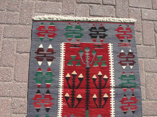 3x4 Area Rug, Area Kilim Rug, Turkish Kilim, Bohemian kilim rug - Picture 8 of 10