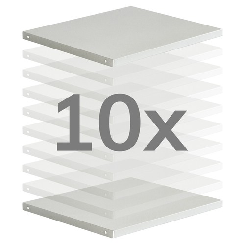 10x Einlegeboden Fachboden Metall für Schließfachschrank Umkleideschrank Bartek - Bild 3 von 10