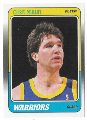 CHRIS MULLIN 1988-89 Fleer Basketball # 48 Golden State Warriors HOF NM