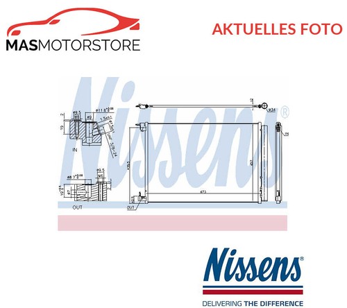 KONDENSATOR KLIMAANLAGE NISSENS 940519 G FÜR MERCEDES-BENZ C-CLASS,E-CLASS,GLC