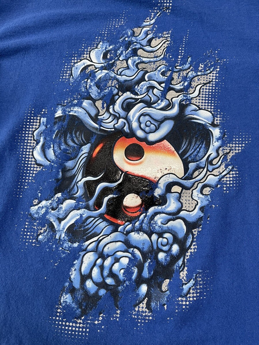 売約済【90s古着】jnco jeans print T-shirt XL Vintage 90s Jnco Jeans T Shirt Big Rig Black USA Made Size
