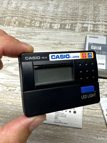 BRAND NEW CASIO TRAVEL CLOCK / DESK CLOCK LED LIGHT ALARM PQ10-1R - Picture 4 of 15