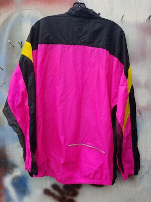 Nike Echelon Vintage 90s Hot Pink Vented Nylon Windbreaker Cycling