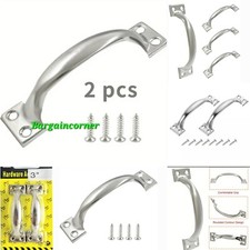 Door Handles Cupboard Drawers Handle With Screws 2Pcs Shed Dresser Window Handle