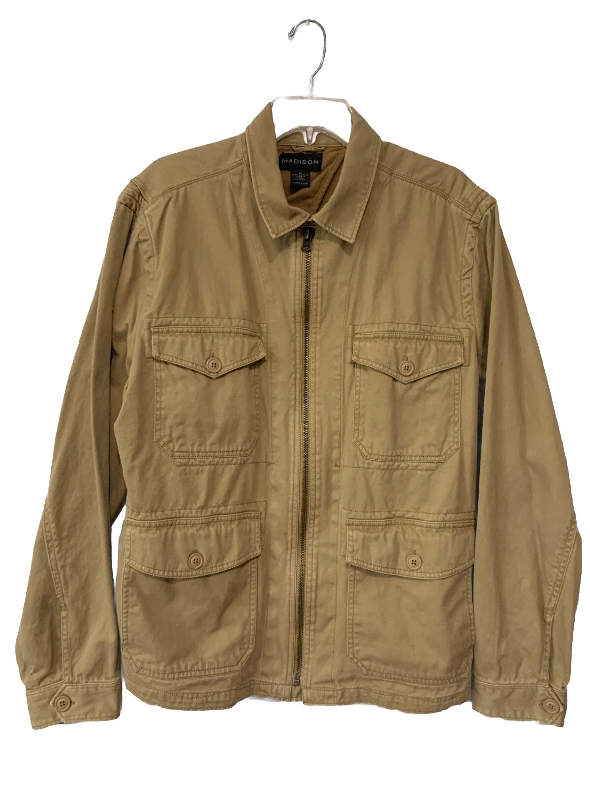 Madison Barn Coat Cotton Canvas Full Zip Utility Jacket Size L