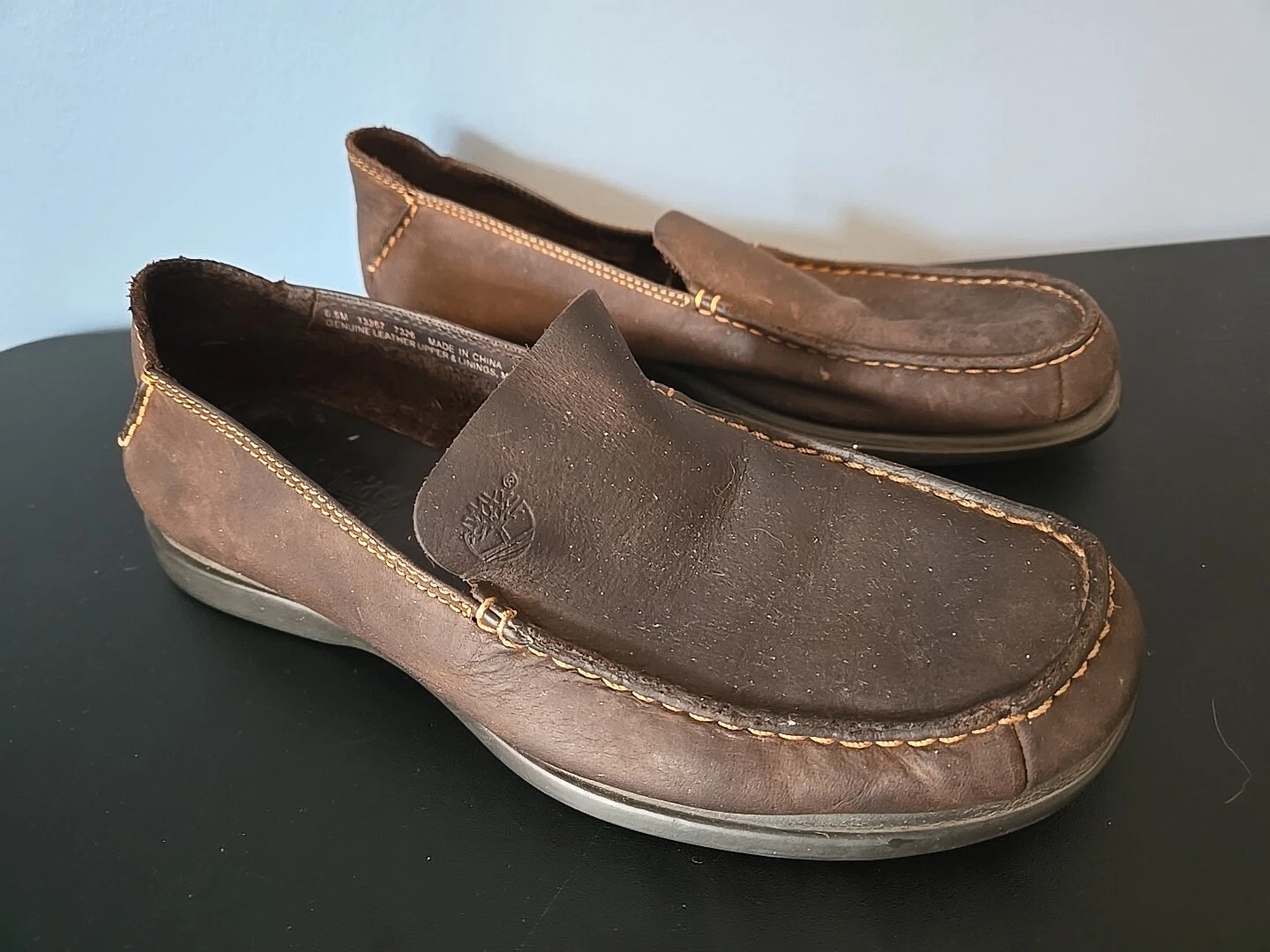 Scarpe mocassini Timberland Smart Comfort marroni in vera pelle 6 5 M