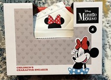 Disney - Minnie Mouse Kids Character Sneakers Shoes Children Size 4 New In Box