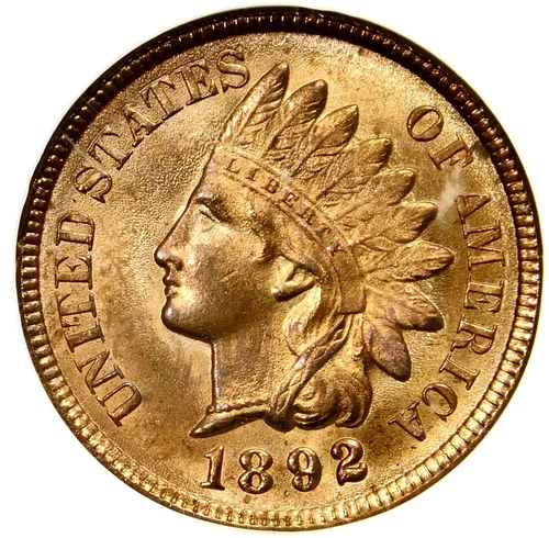 💥☄️🔥🔥❤️‍🔥😍NGC MS65 RD 1892 INDIAN HEAD CENT