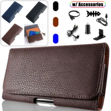 For Samsung S24 Ultra Plus 5G Leather Belt Loop Holster Case Cover / Accessories