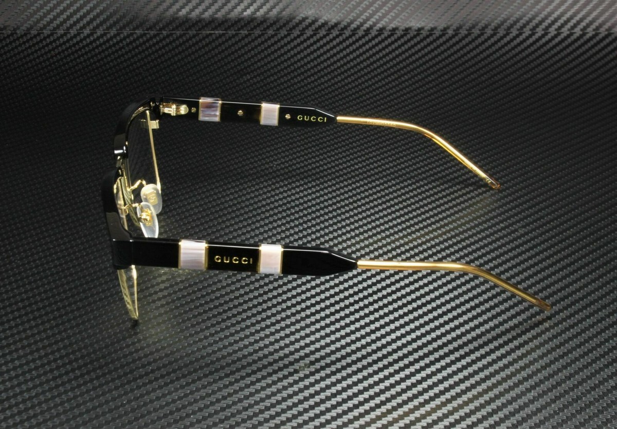 メガネ Gucci Eyeglass Frame GG0605O 001 Retro Square Gucci® GG0605O Rectangle Eyeglasses - EuroOptica
