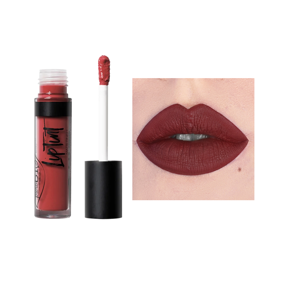PUROBIO COSMETICS LIP TINT 2020 MATTE FINISH N°07 NICKEL TESTED VEGAN OK ORGANIC