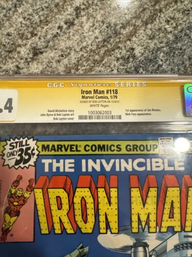 Iron Man #118 CGC SS 9,4 NM - Bob Layton SIGNATURE SERIE - 1. App. Jim Rhodes - Bild 3 von 12