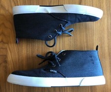 Ben Sherman Bristol/Chukka Navy Mens/Big Boys Mid Shoes Size 8 Mint Condition