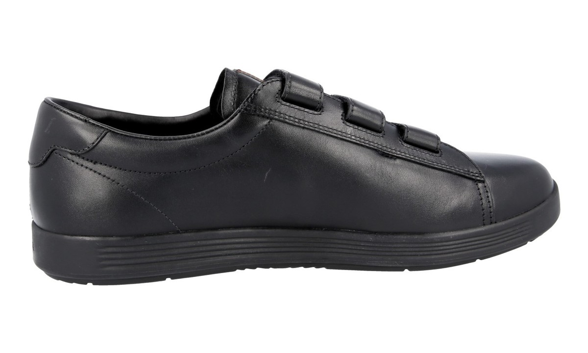 Prada Linea Rossa 4P1909 Luxury Leather Hook Loop Strap Shoes Men Sz US 8.5-9 $795 PRADA - *LINEA ROSSA* Black Slip On Logo Vamp Loafer  main image 4