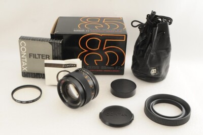 NEAR MINT w/Box】Contax Carl Zeiss Sonnar T* 85mm f/2.8 AEG Lens