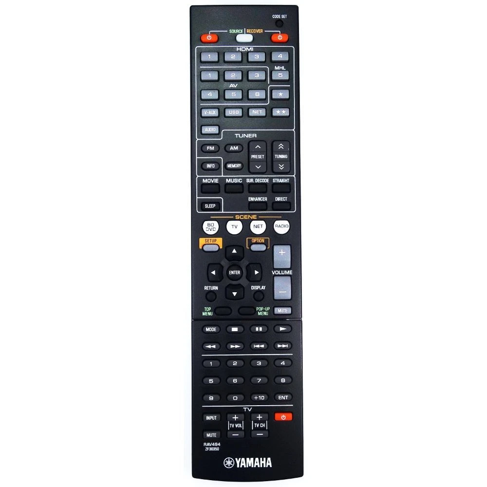 Genuine Yamaha RX-V475 AV Receiver Remote Control