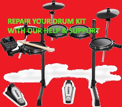 Alesis Turbo Schlagzeug Ersatzteile - Modul, Pads, Webstuhl, Halterungen, Power & mehr