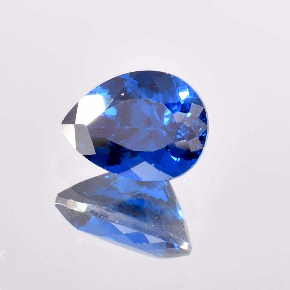 11.90 Ct Natural DARK Royal Blue Tanzanite Pear Cut Loose Gemstone Certified - Image 4 of 4