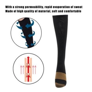 6 Pairs Copper Compression Socks 20-30mmHg Graduated Support Mens Womens S/M-XXL