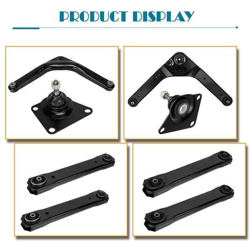 Kit Brazos Control Delanteros Traseros Kit De 6 Brazos De Control Delanteros Y Traseros Para Jeep Grand Cherokee 1999-2004 – Marca Detroit Axle Disney Vintage