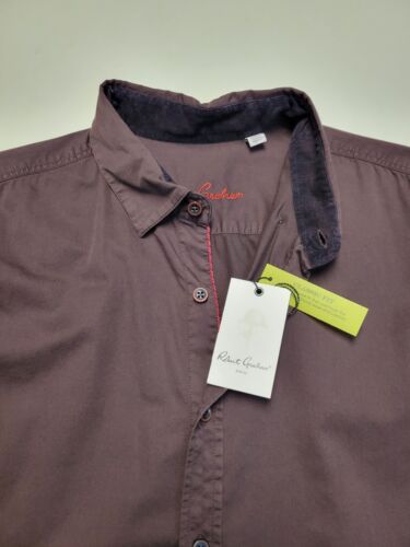 ROBERT GRAHAM Men's Size 2XL Burgundy Red Long Sleeve EADEN Woven Shirt XX-LARGE - Picture 2 of 7