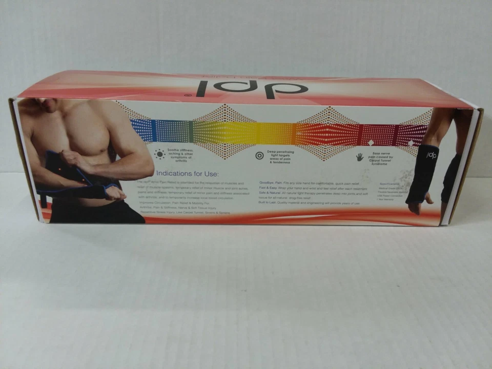 Nuevo sistema de terapia de luz para aliviar el dolor negro envoltura de muñeca DPL Foto 2 de 4